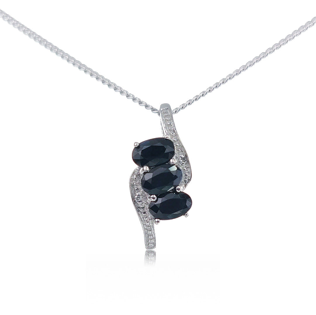 925 silver deals diamond necklace