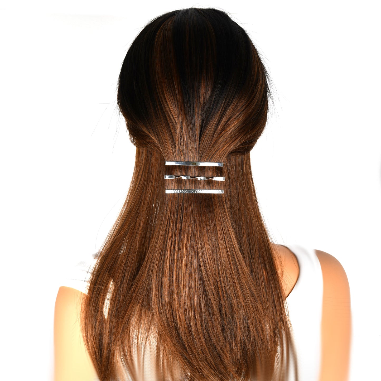 Sterling Silver Hair Clip Twisted Ojewellery UK Design