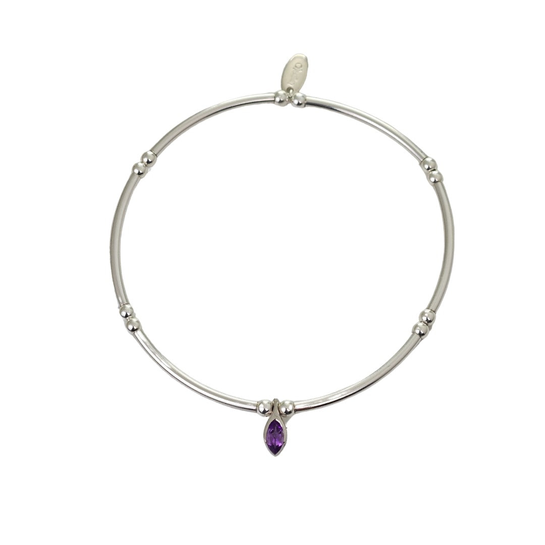 Amethyst hot sale stretch bracelet