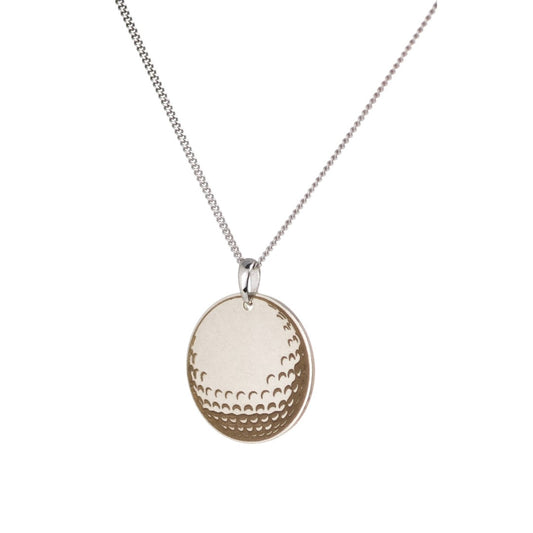 Sterling Silver Necklace Personalised Disc Golf Themed Engrave Customise Options