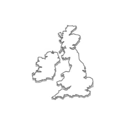 UK Design illustrated by a UK map outline