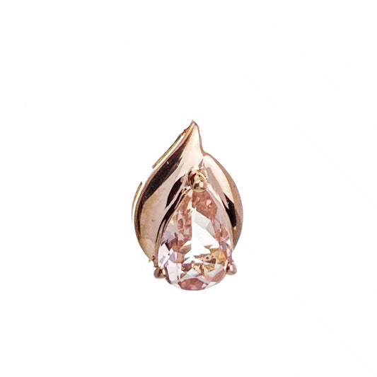 9ct Morganite Necklace Rose Gold Pink  0.55 ct   Natural Gemstone