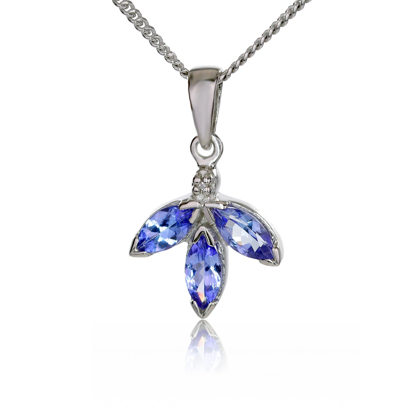 Marquise Tanzanite Diamond Necklace