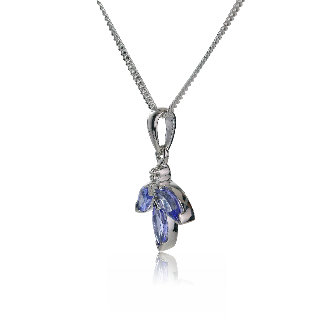 Marquise Tanzanite Diamond Necklace