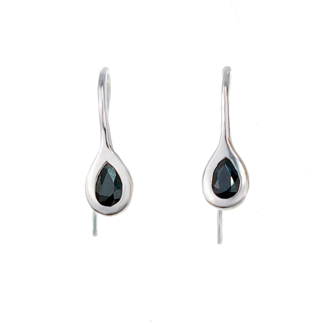 Sapphire Dangle Earrings 0.6ct