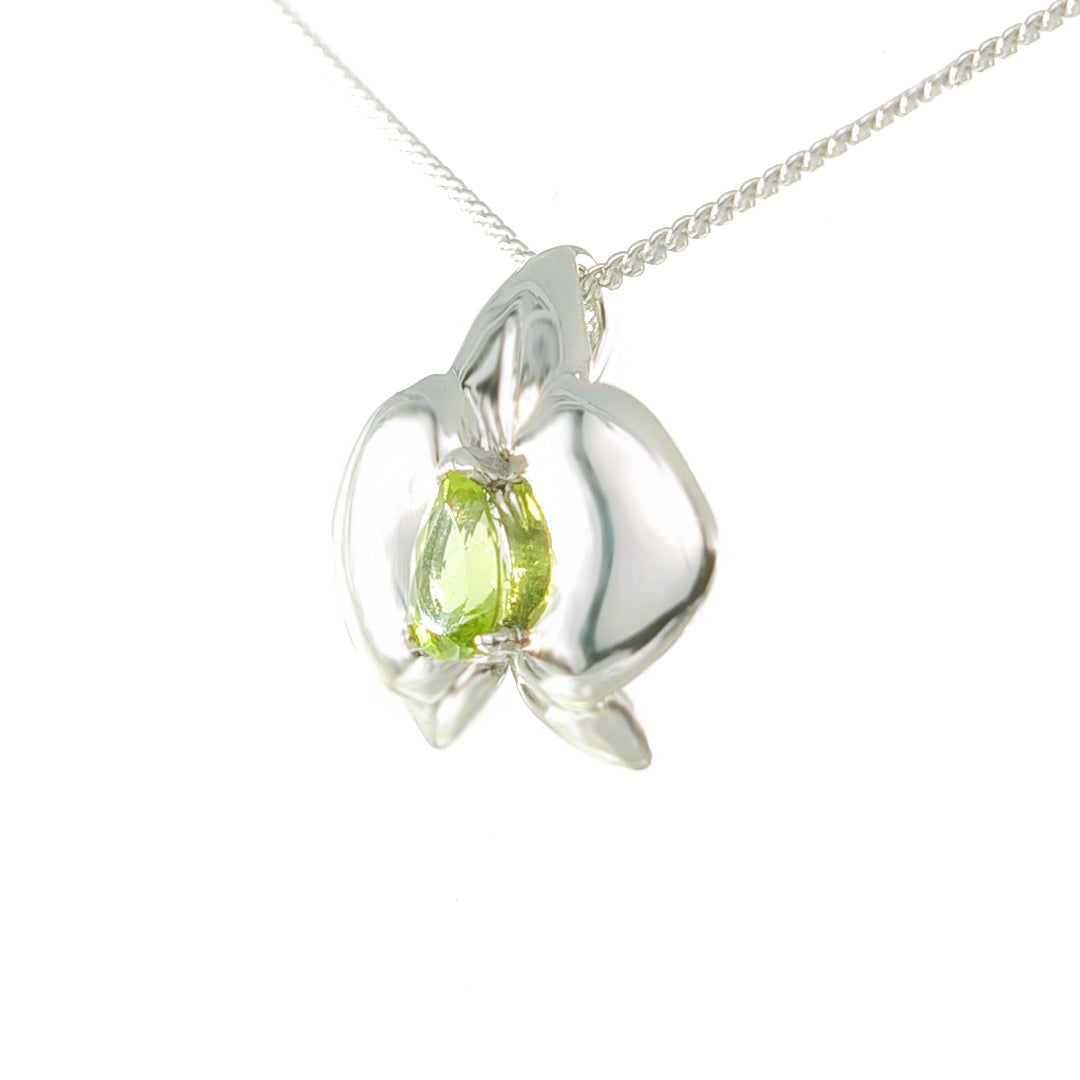 Peridot Pendant Aphrodite Orchid