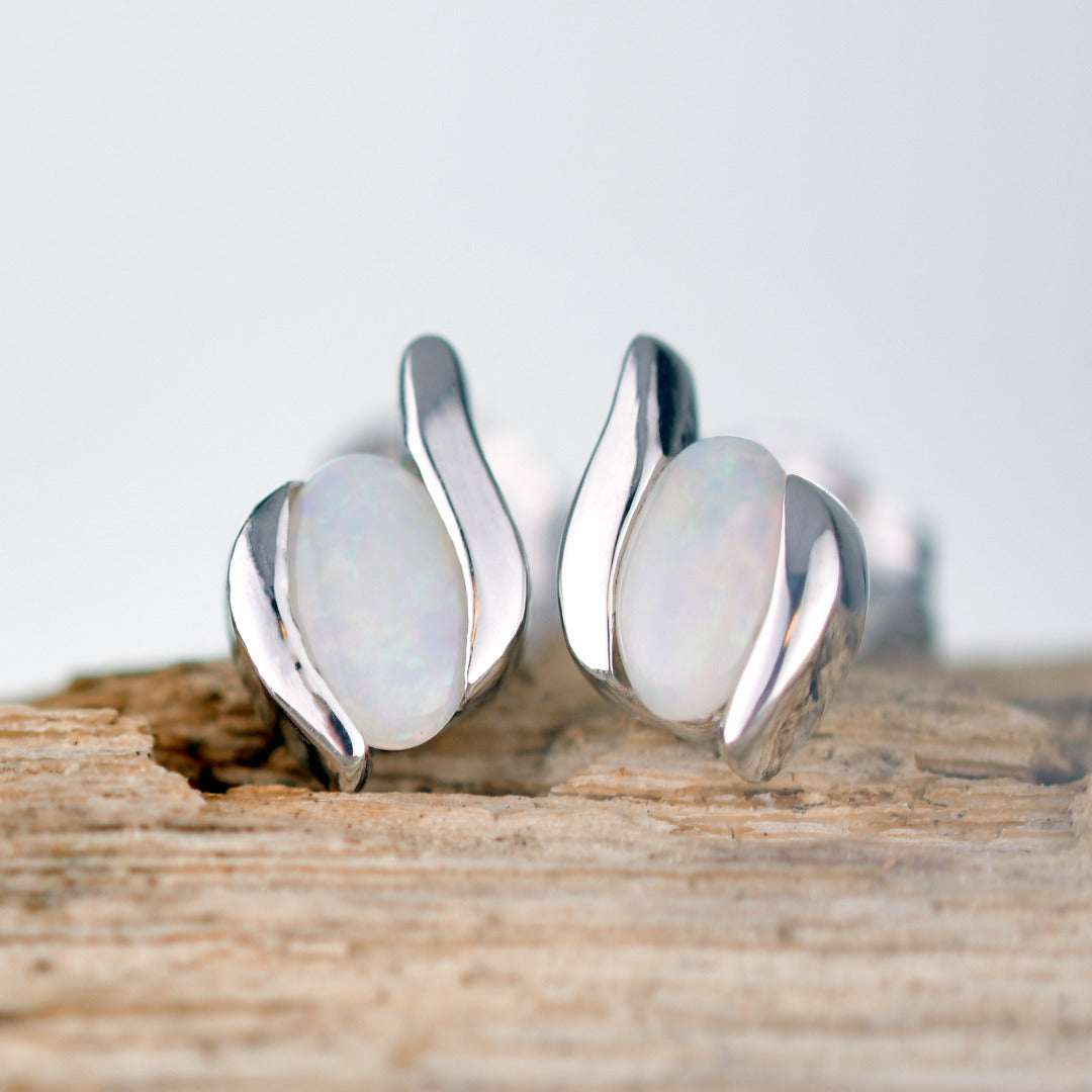 Opal Stud Earrings