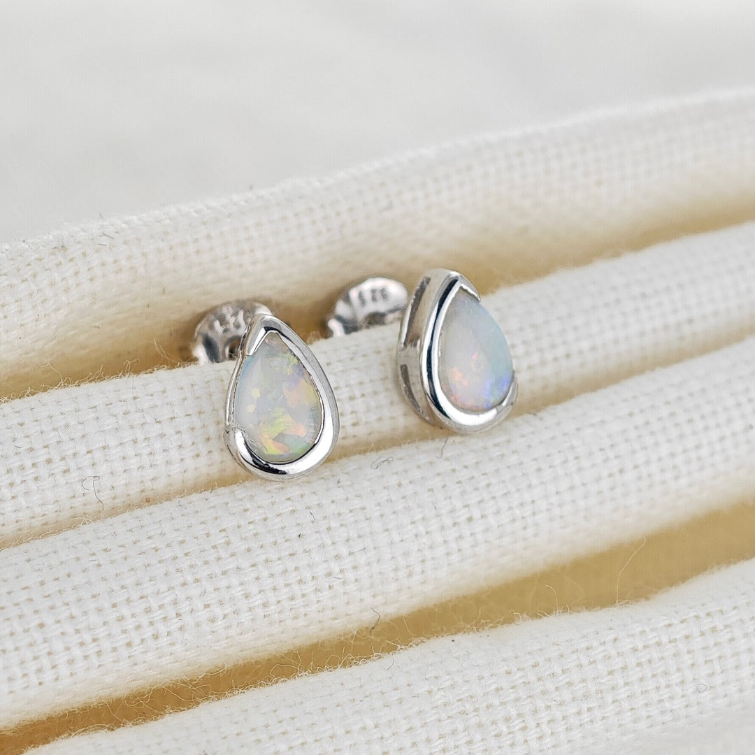 Opal Stud Earrings