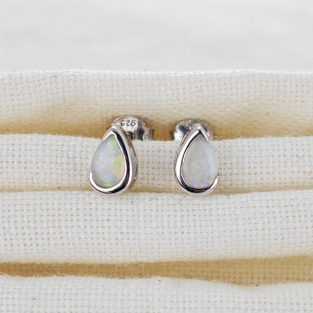 Opal Stud Earrings