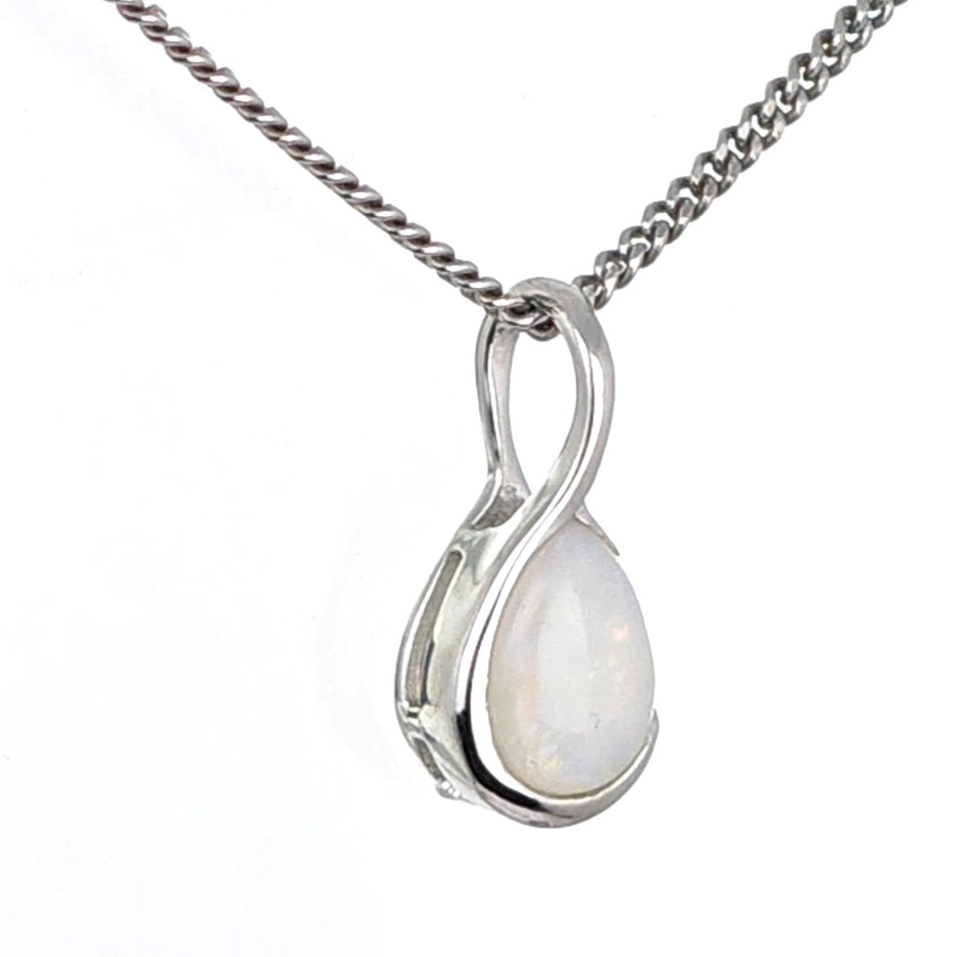 Opal Necklace Eternity Loop