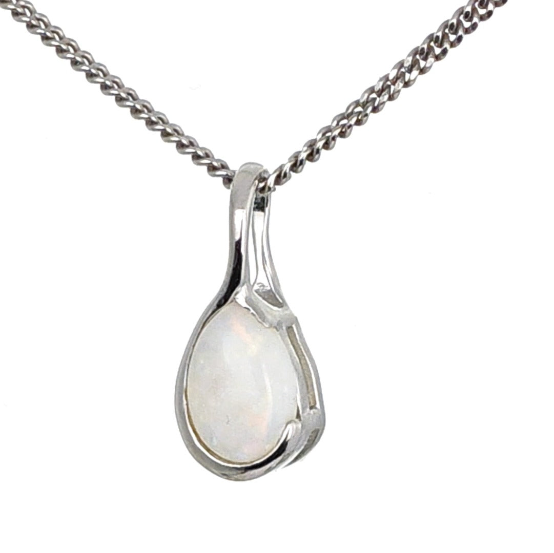 Opal Necklace Eternity Loop