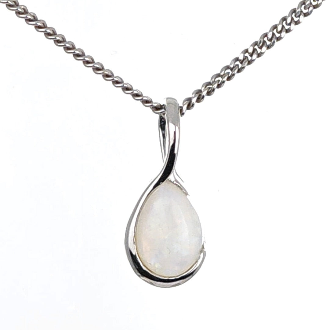 Opal Necklace Eternity Loop