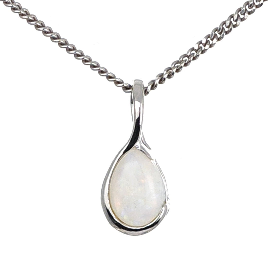 Opal Necklace Eternity Loop