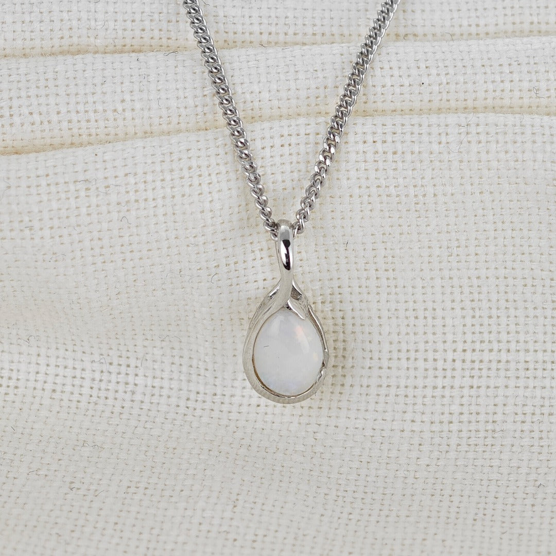 Opal Necklace Eternity Loop