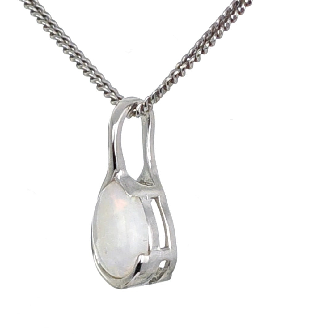 Opal Necklace Eternity Loop