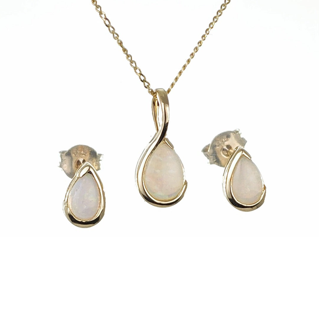 Heart Pendant & Earring Set, 9ct Gold - Miracle Babies