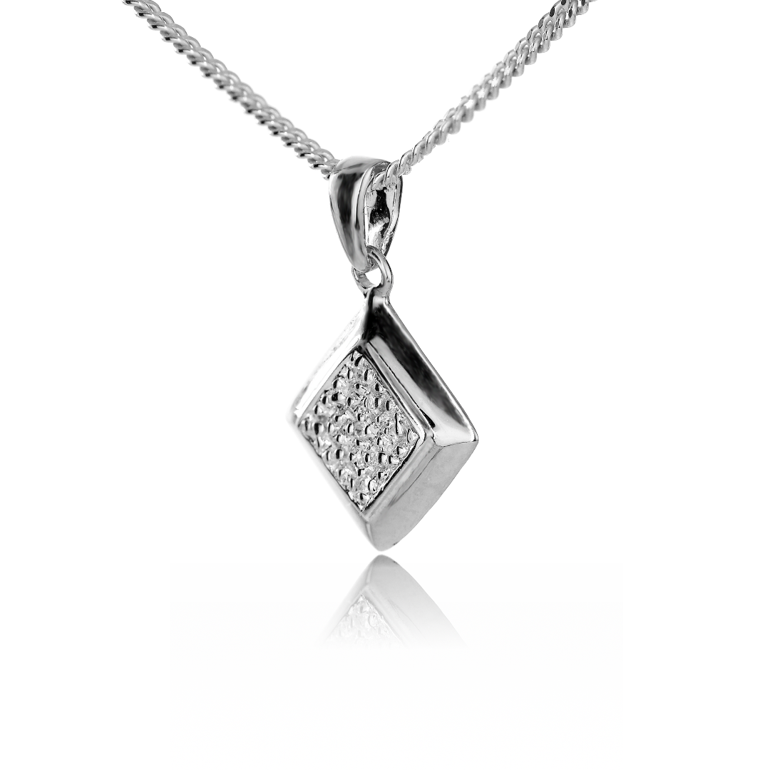 Ojewellery Silver Diamond Necklace Womens